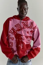 Sp5der Nocturnal Zip Red Hoodie 4