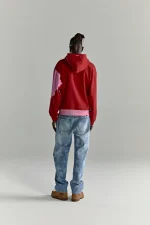 Sp5der Nocturnal Zip Red Hoodie 7