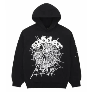 sp5der og web hoodie black