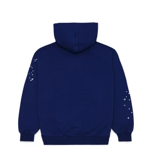 sp5der og web hoodie blue back