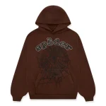 sp5der og web hoodie brown