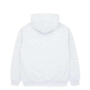 sp5der og web hoodie heather grey back