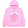 Sp5der OG Web Hoodie Pink