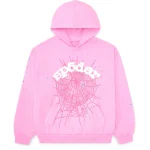Sp5der OG Web Hoodie Pink
