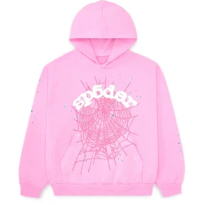 Sp5der OG Web Hoodie Pink
