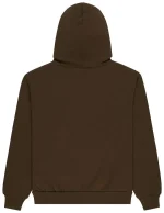 sp5der og web rhinestone hoodie brown back