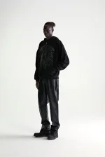 Sp5der Og Web Studded Zip Black Hoodie 4