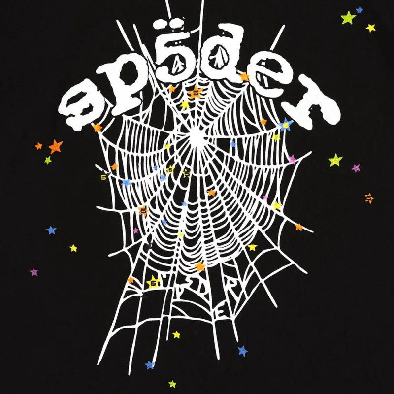 Sp5der Og Web V2 Classic Black Baby Tee 5