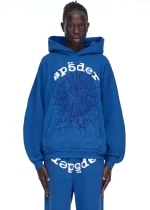Sp5der Og Web V2 Legacy Blue Hoodie 2