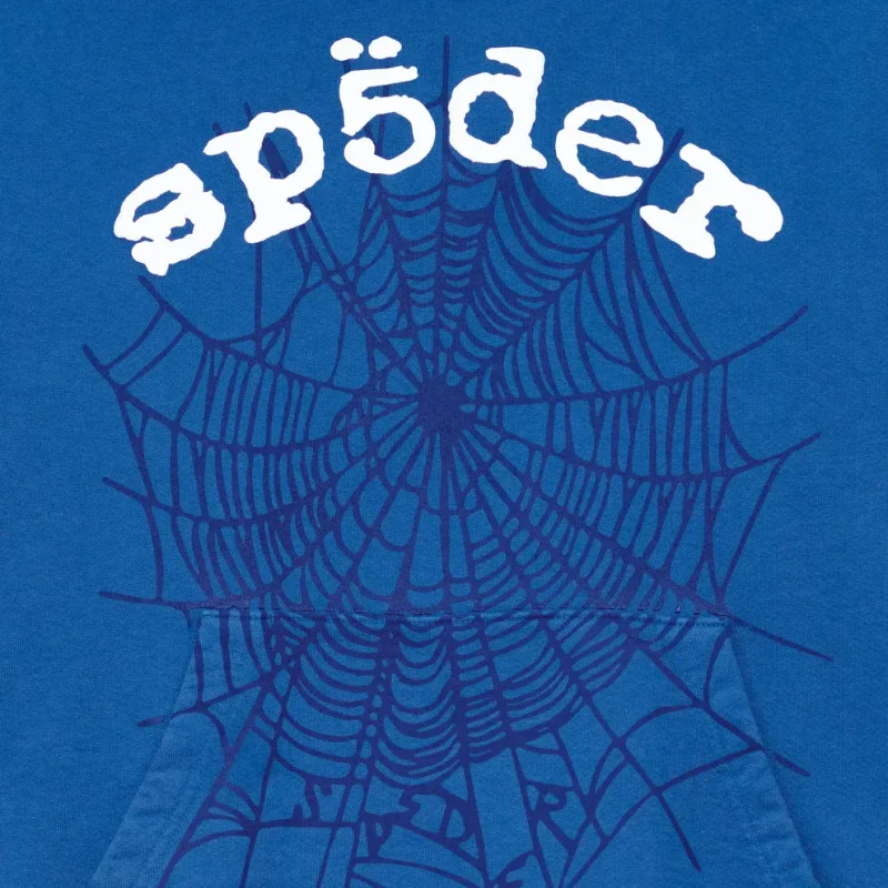 Sp5der Og Web V2 Legacy Blue Hoodie 4