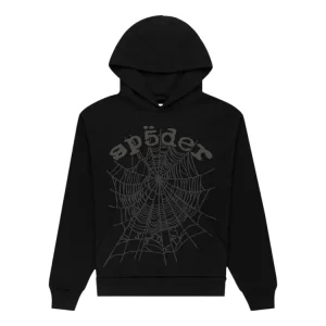 sp5der og web v2 phantom hoodie black