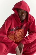 Sp5der Og Web V2 Red Hoodie 1