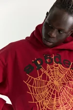 Sp5der Og Web V2 Red Hoodie 2