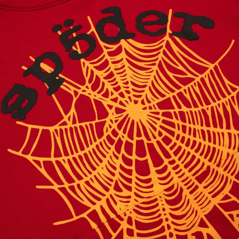 Sp5der Og Web V2 Red Hoodie 8