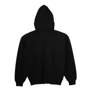sp5der og web v2 rhinestone zip-up hoodie back
