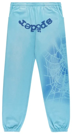 Sp5der Og Web V2 Spray Light Blue Sweatpant