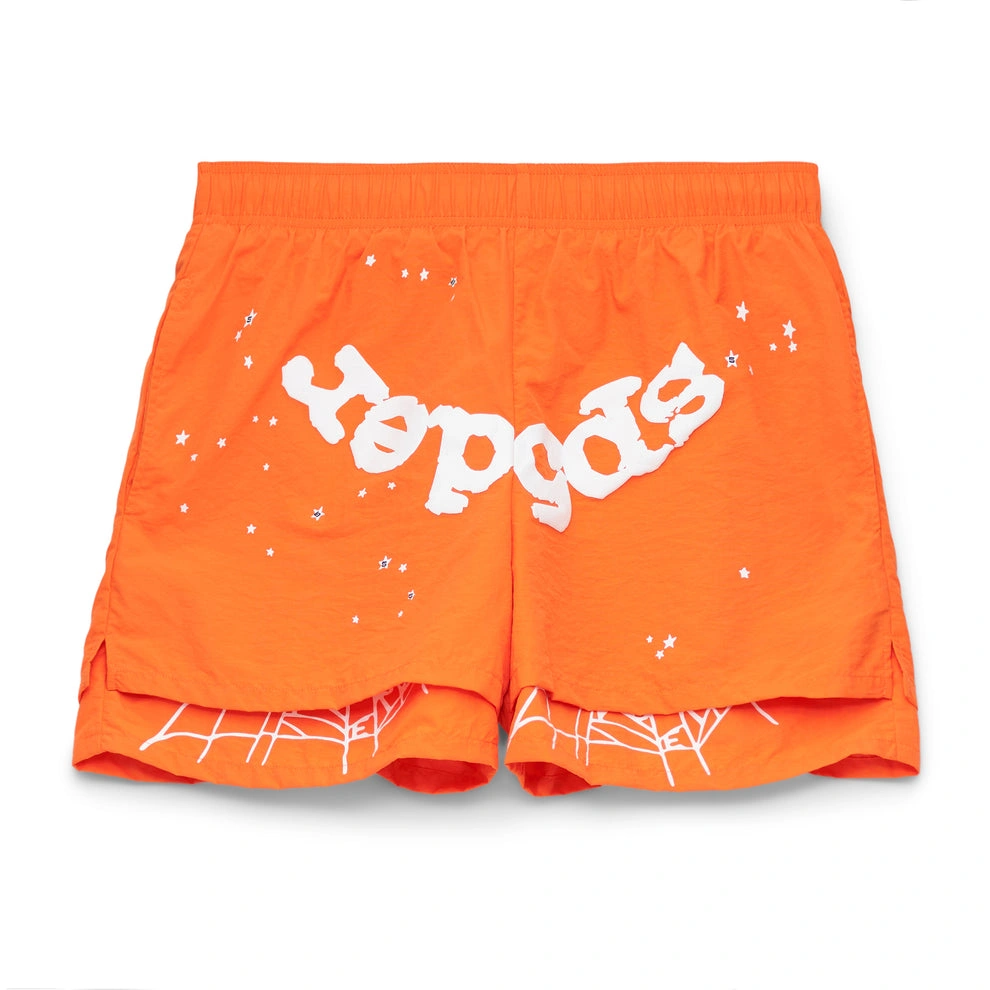 Sp5der Orange Og Web Double Layer Short