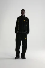 Sp5der Outline Velour Track Black Jacket 10