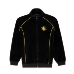 Sp5der Outline Velour Track Black Jacket