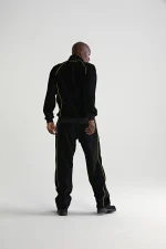 Sp5der Outline Velour Track Black Jacket 7