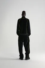 Sp5der Outline Velour Track Black Jacket 8