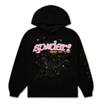 Sp5der P nk V2 Black Hoodie