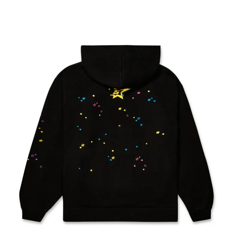Sp5der P nk V2 Black Hoodie 4