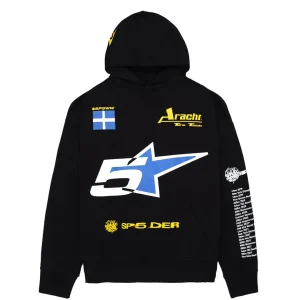 Sp5der Pit Crew Oversized Hoodie