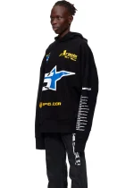 Sp5der Pit Crew Oversized Hoodie 4