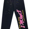 Sp5der P*nk Black Sweatpants