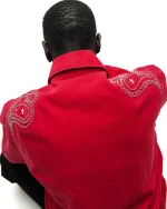 Sp5der R-05 Script Bomber Red Jacket 1