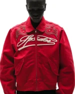 Sp5der R-05 Script Bomber Red Jacket 2