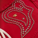 Sp5der R-05 Script Bomber Red Jacket 4