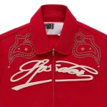 Sp5der R-05 Script Bomber Red Jacket 6