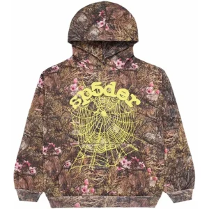 sp5der real tree og web hoodie camo