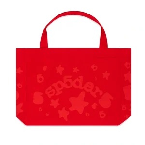 Sp5der Red Beluga Oversized Tote Bag