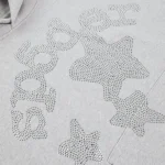 Sp5der Rhinestone Beluga Hoodie ‘Heather Grey’ 9