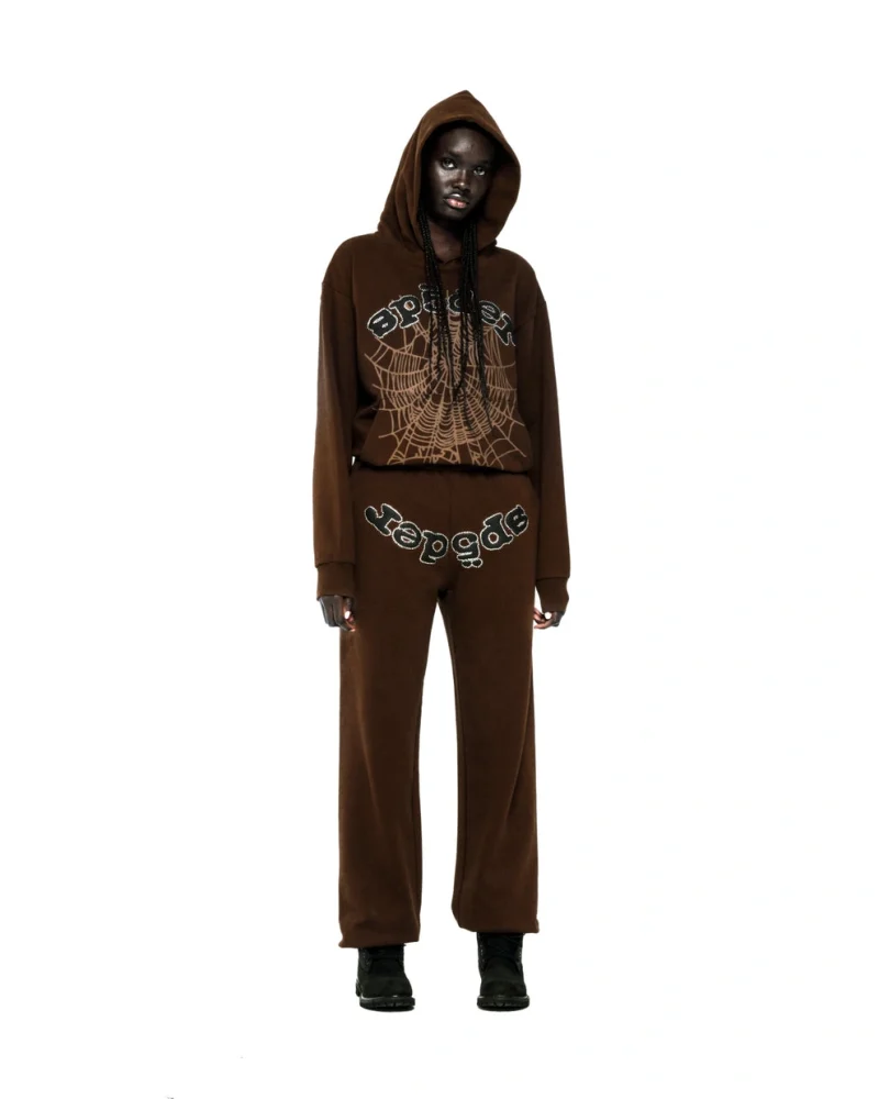 Sp5der Rhinestone Og Web Tracksuit 6