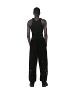 Sp5der Rhinestone Silk Black Sweatpant 4