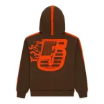 Sp5der Screaming Eagle Hoodie Brown 1