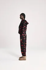 Sp5der Sex Aop Black Hoodie 1