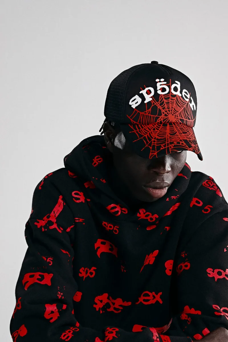 Sp5der Sex Aop Black Hoodie 3
