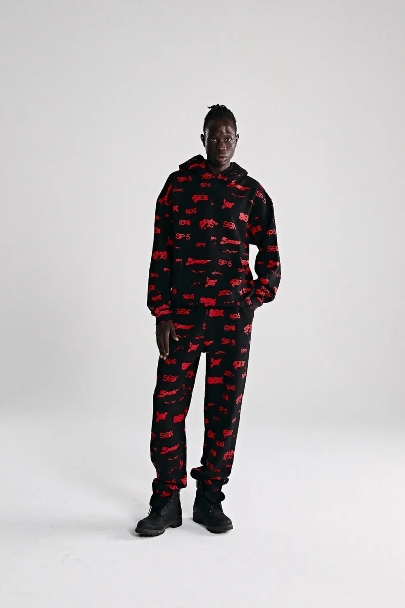 Sp5der Sex Aop Black Hoodie 6