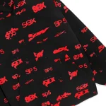 Sp5der Sex Aop Black Hoodie 7