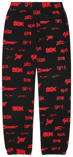 Sp5der Sex Aop Black Sweatpant 1