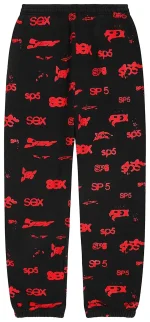 Sp5der Sex Aop Black Sweatpant