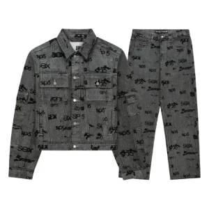 Sp5der Sex Aop Foil Trucker Tracksuit