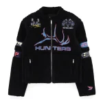 Sp5der Sherpa Hunter Moto Black Jacket