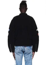 Sp5der Sherpa Hunter Moto Black Jacket 6