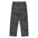 Sp5der Silver Sex Aop Denim Pant